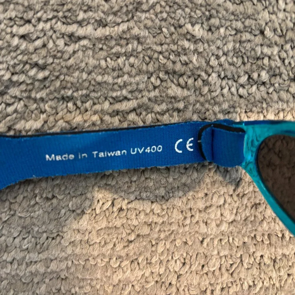 Baby Sunglasses with Adjustable Strap - Blue Sunglasses - UV400